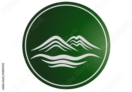 logo landscape mountain