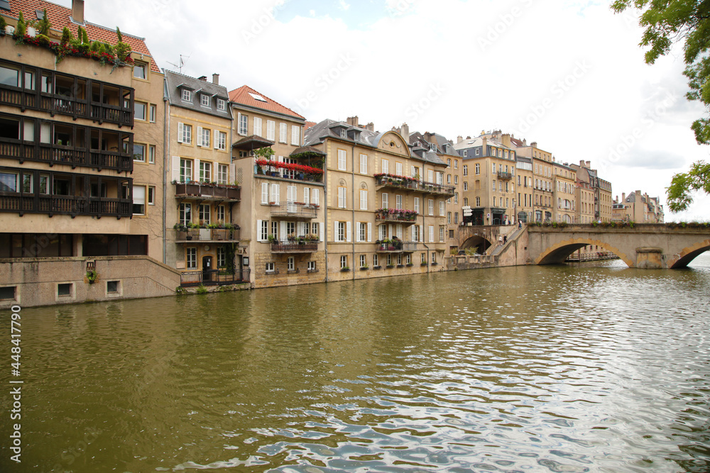 Obraz premium Nancy, France. View of the Grand Rue street