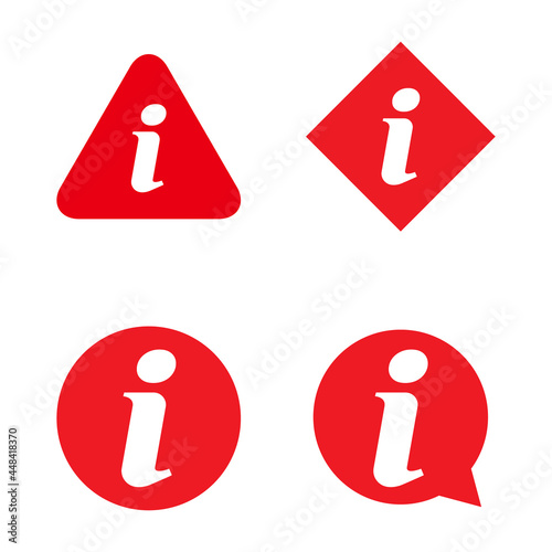 Set of Information help icon, helpdesk info bubble desk. Vector sing isolated on white background