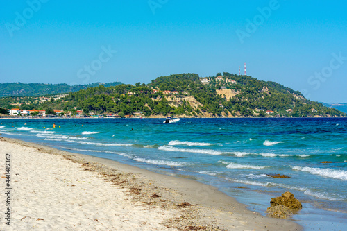 Fototapeta Naklejka Na Ścianę i Meble -  Posidi beach on Kassandra peninsula, Chalkidiki, Greece