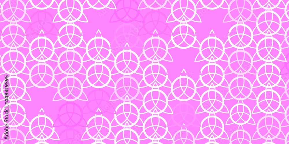 Light Pink, Yellow vector pattern with magic elements. Light Pink, Yellow vector pattern with magic elements.