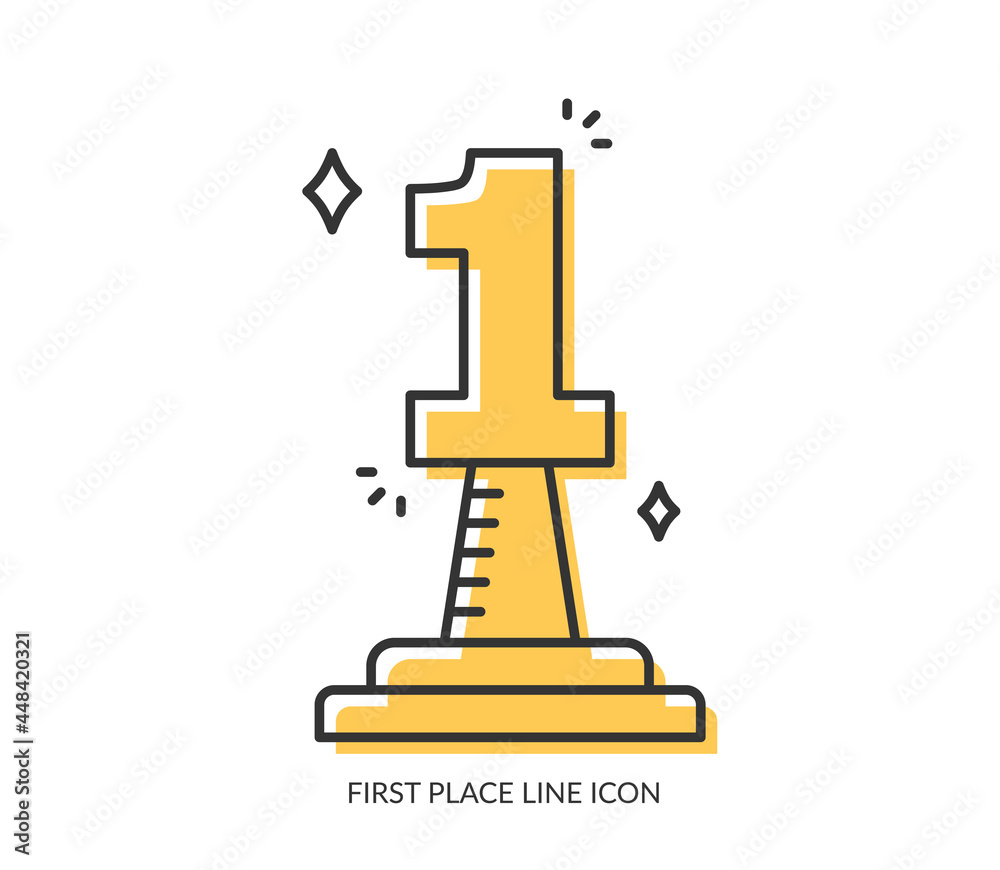 First Place Line Icon First Place Line Icon
