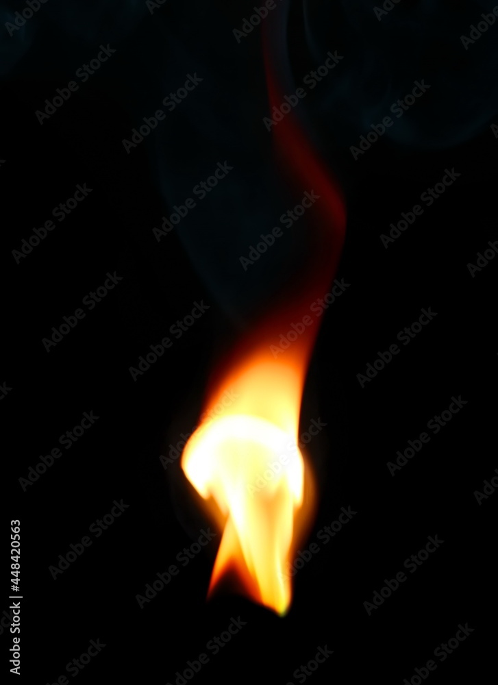 Fire flames isolated on black background and texture, clipping path Fire flames isolated on black background and texture, clipping path