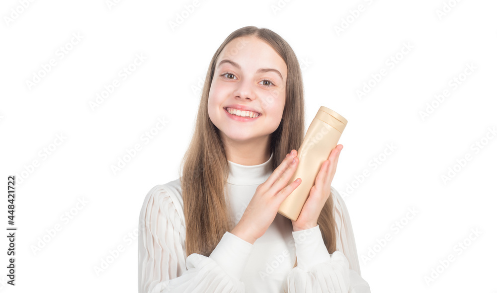 child with conditioner. daily habits and personal care. skincare beauty. beauty cosmetic. child with conditioner. daily habits and personal care. skincare beauty. beauty cosmetic.
