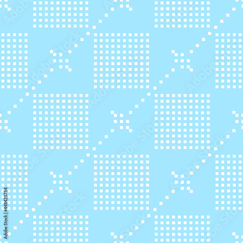 Abstract dots pattern on blue background, Abstract vector wallpaper, Seamless pattern background.