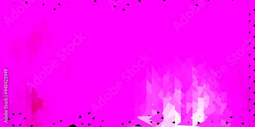 Light pink vector polygonal backdrop.