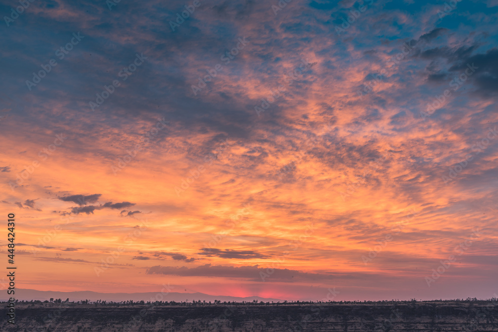 Naklejka premium Sunset in Paradise