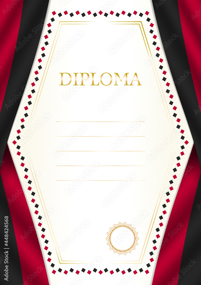 Obraz premium Vertical frame and border with Angola flag