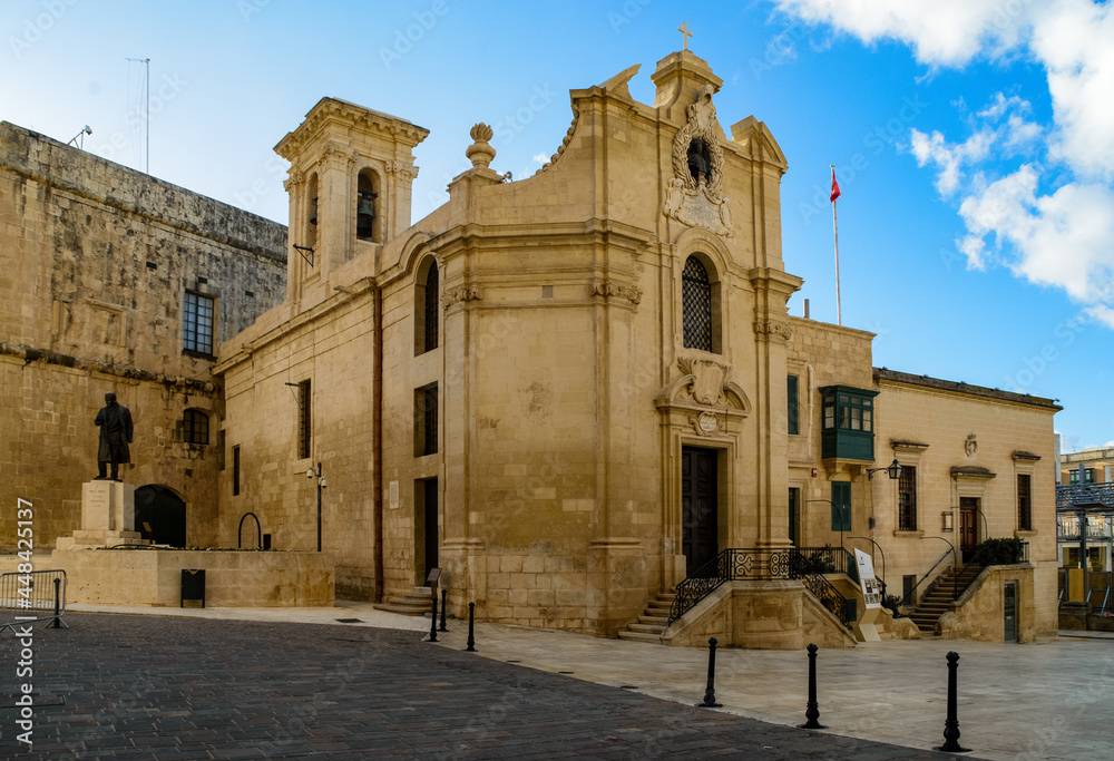 Our Lady of Victories Church, formerly known as the Saint Anthony the Abbot Church, was the first church and building completed in Valletta.