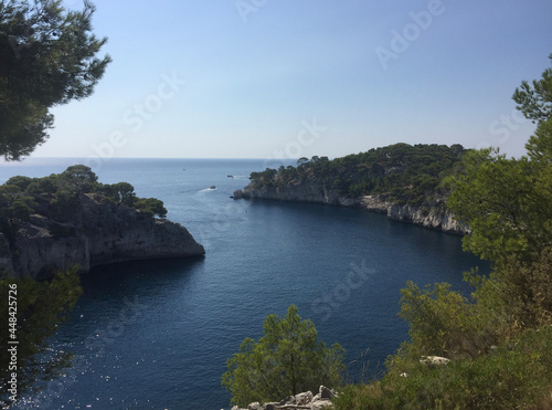 The entrance to the Calanque de Port-Miou, one of the three big Cassis calanques. It is very long and narrow, and thus was very suitable for establishing a marina. It is located in Southern France.  © Adrian Popescu