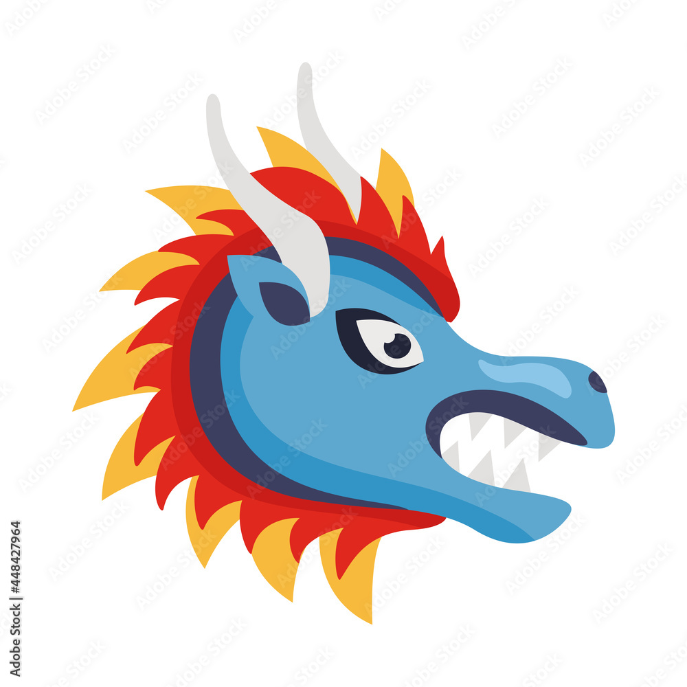 Naklejka premium chinese dragon head