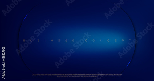 Abstract navy dark blue color circles with light effected cuts background for poster, website and design concepts. Vector illustration eps 10.
