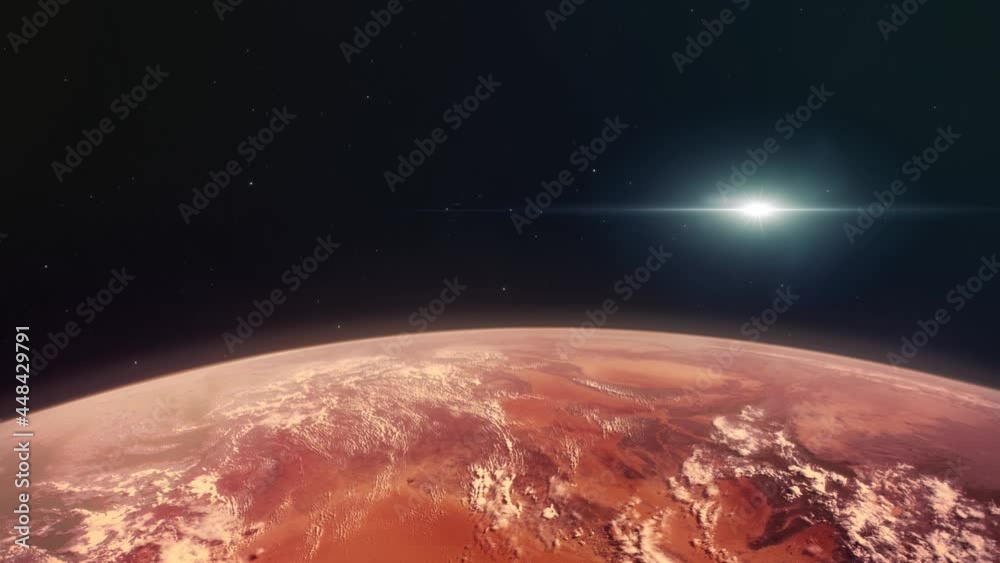 In Orbit Around Mars the Red Planet - Bottom