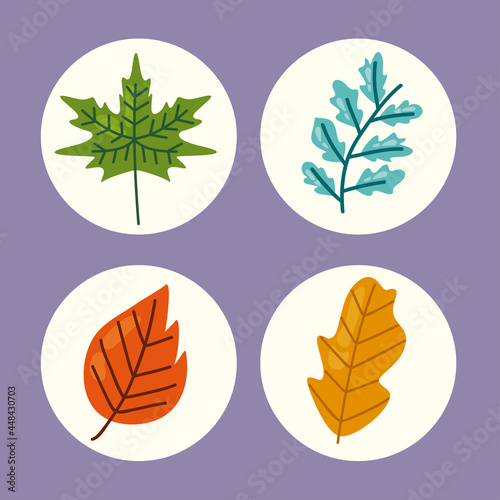 four hello autumn icons