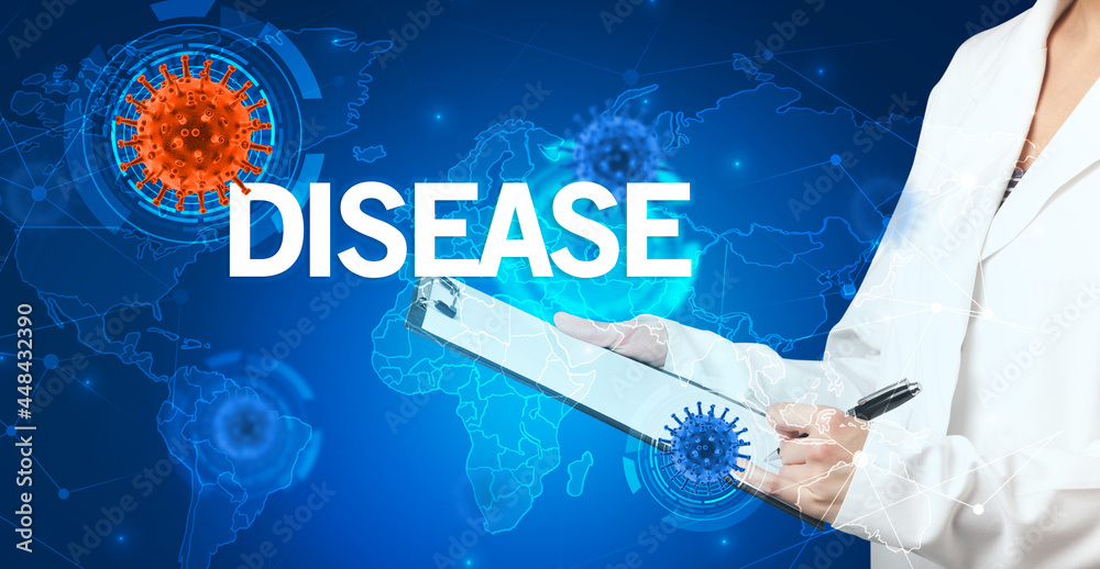 Doctor fills out medical record