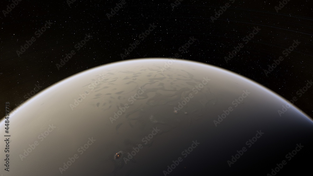 planet suitable for colonization, earth-like planet in far space, planets background planet suitable for colonization, earth-like planet in far space, planets background