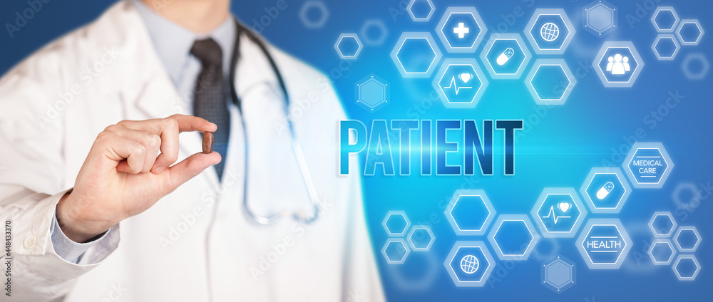 Close-up of a doctor giving you a pill