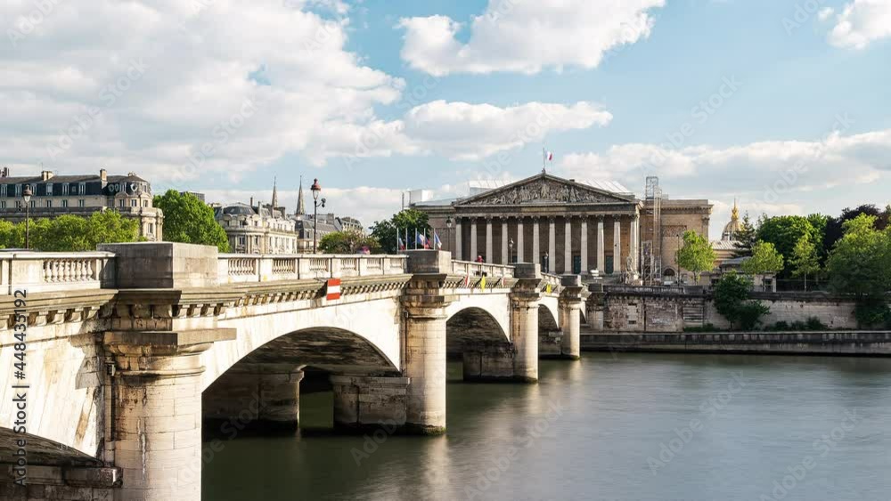 Paris, France, Timelapse - The Parlement of France Paris, France, Timelapse - The Parlement of France