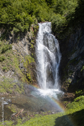 Saut deth Pish waterfall and rainbow