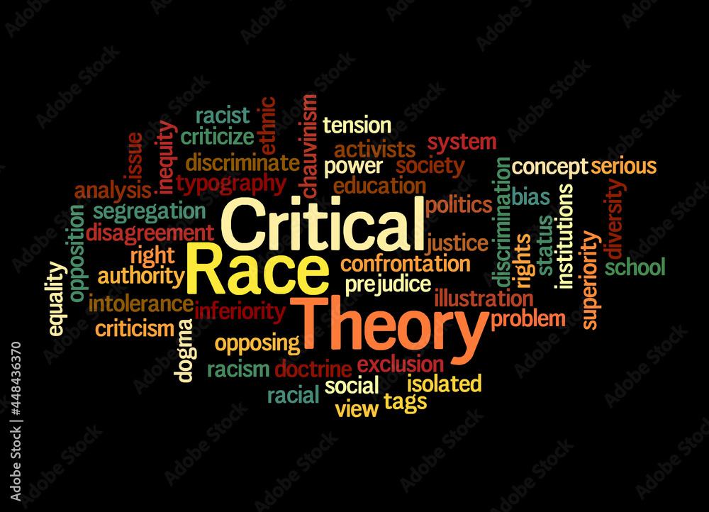 Word Cloud with Critical Race Theory concept, isolated on a black background
Word Cloud with Critical Race Theory concept, isolated on a black background