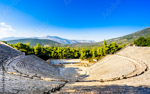 'The Echoes': Panorama of Epidaurus theater, Greece