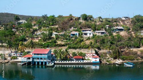 Santiago de Cuba boat station and some living houses
