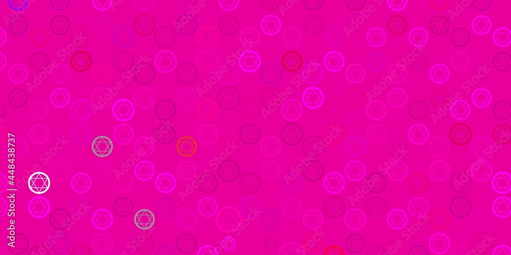 Light Pink vector backdrop with mystery symbols. Light Pink vector backdrop with mystery symbols.