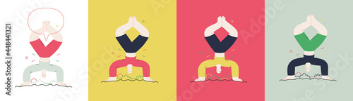 Happiness - happy people jumping in the air cheerfully