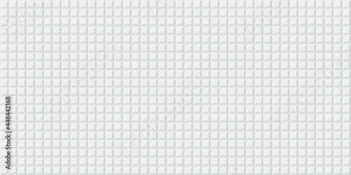 White geometric background. Mosaic tiles. Vector illustration.