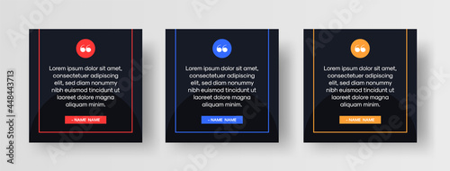 Quote Template for Social Media Post. Modern style social media post template for quotes.