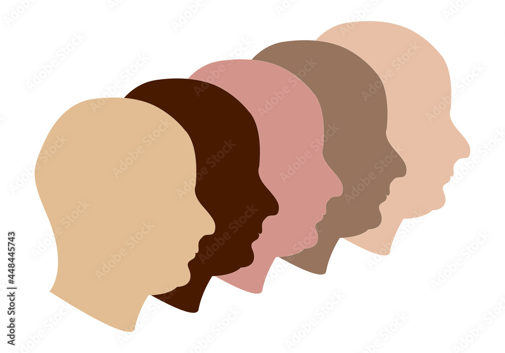 Icono de rostros humanos de diferentes paises. Icono de rostros humanos de diferentes paises.