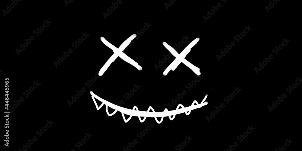 Abstraction of a smiling man. Abstraction of a smiling man.