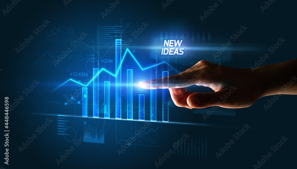 Hand touching business concept Hand touching business concept