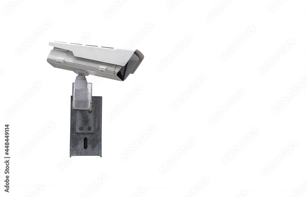 CCTV Camera tool isolated on white background and have clipping paths.