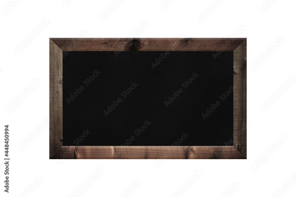 Wooden frame of the blackboard isolated on white. Wooden frame of the blackboard isolated on white.