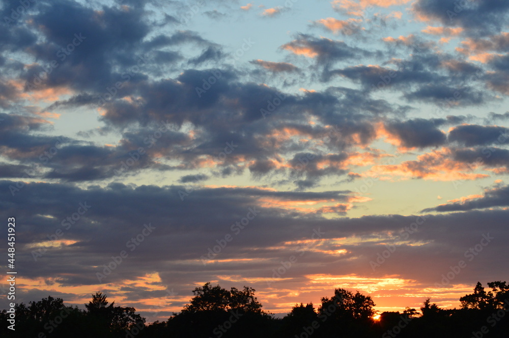 Fototapeta premium sunset in the clouds