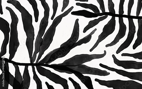 Watercolor art background vector. Paint brush wallpaper design with leaves. Seamless watercolor Illustration for prints, wall art, cover and invitation cards.	