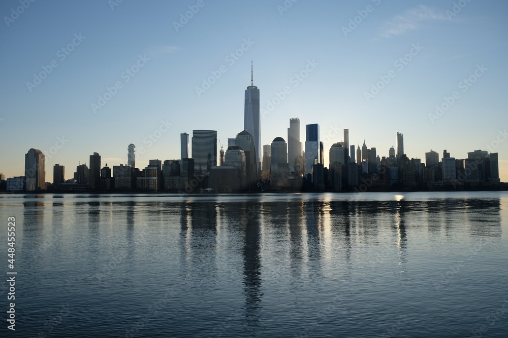 Naklejka premium Manhattan Skyline from New Jersey