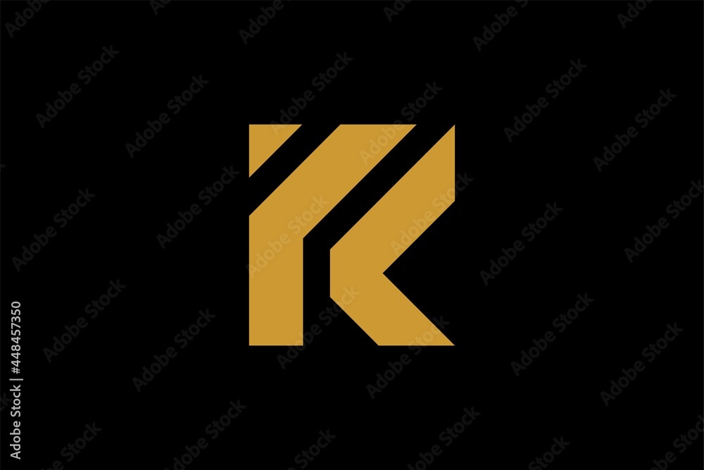 Letter K logo design vector. KF monogram sign symbol. Letter K logo design vector. KF monogram sign symbol.