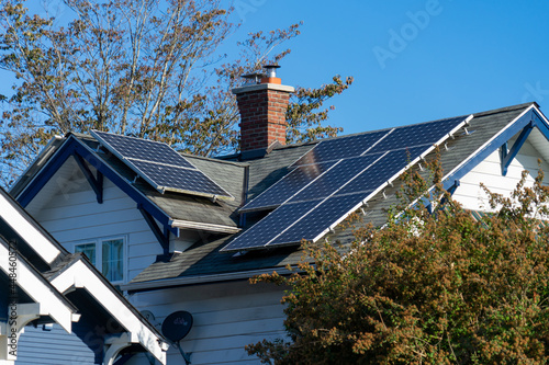 Solar Panels on Roof of Home