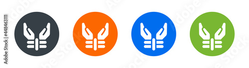 Prisoner hands tied icon vector illustration.