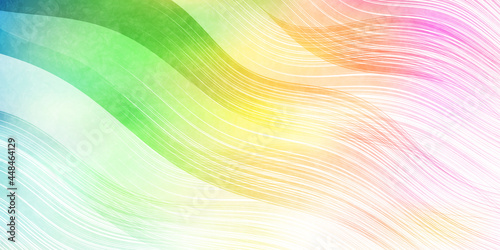 カラフル　波　和紙　背景