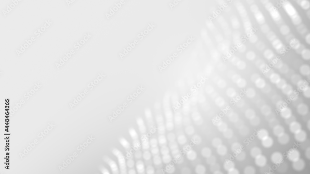 Dot white gray wave light technology texture background. Abstract big data digital concept. 3d rendering.