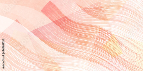 秋　和紙　波　背景