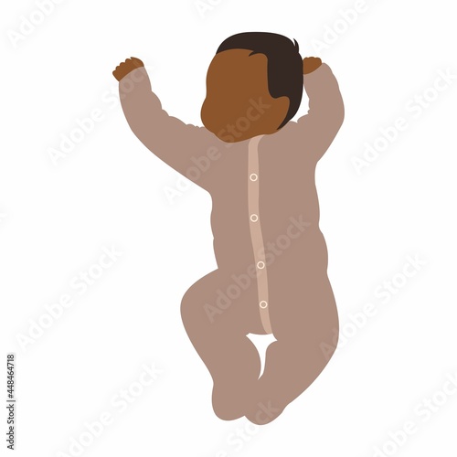 Abstract child. Vector illustration for print, invitation design, baby shower, poster design