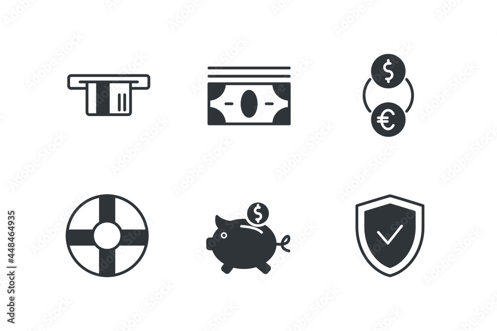 finance set icon, isolated finance set sign icon, vector illustration finance set icon, isolated finance set sign icon, vector illustration
