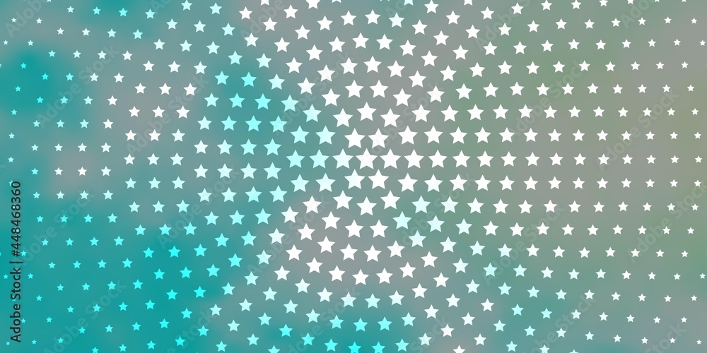 Light BLUE vector template with neon stars. Light BLUE vector template with neon stars.