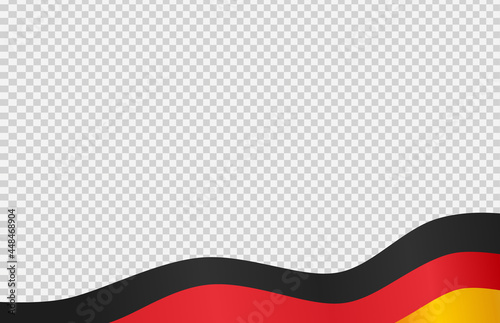 Waving flag of Germany isolated  on png or transparent  background,Symbol of Germany,template for banner,card,advertising ,promote, TV commercial,web, vector illustration top gold sport winner