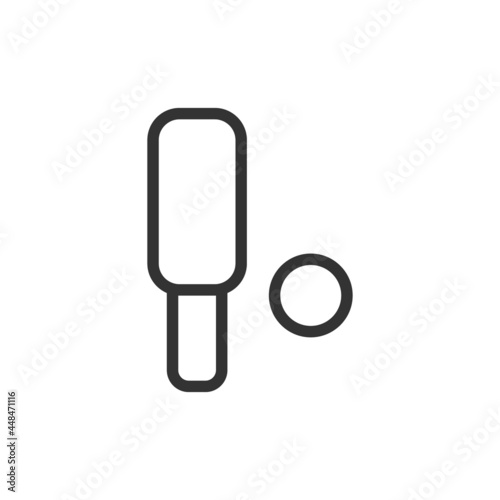 Cricket thin line icon.