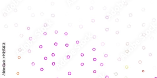 Light pink, green vector backdrop with dots.